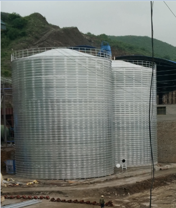 扶余粮食钢板仓的安装全过程不用热焊接